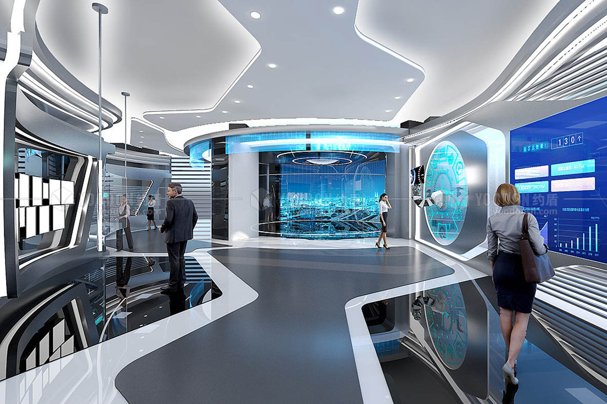 科技展廳設(shè)計效果圖