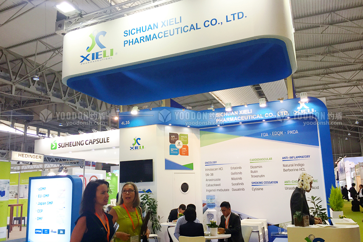 制藥展臺(tái)搭建效果